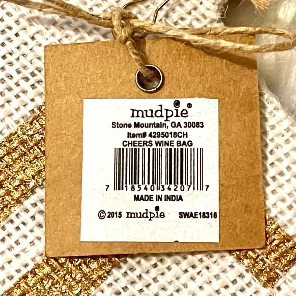 Mud Pie horizontal burlap